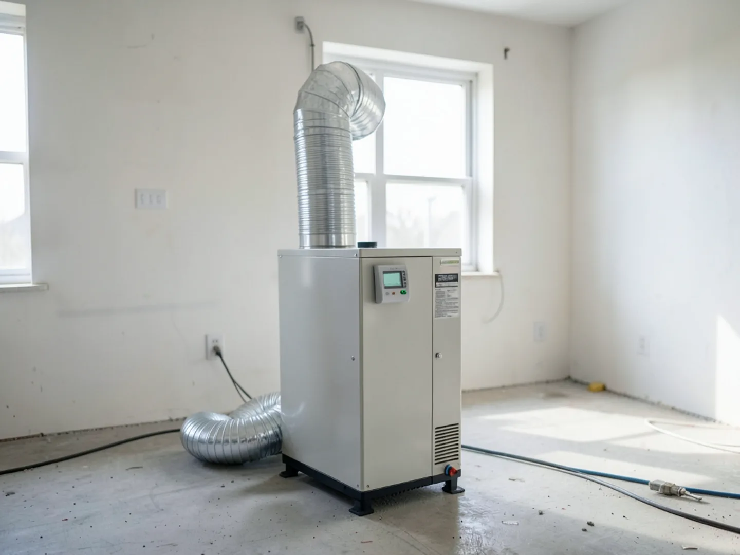 Industrial bed bug heat treatment air mover and thermal sensor